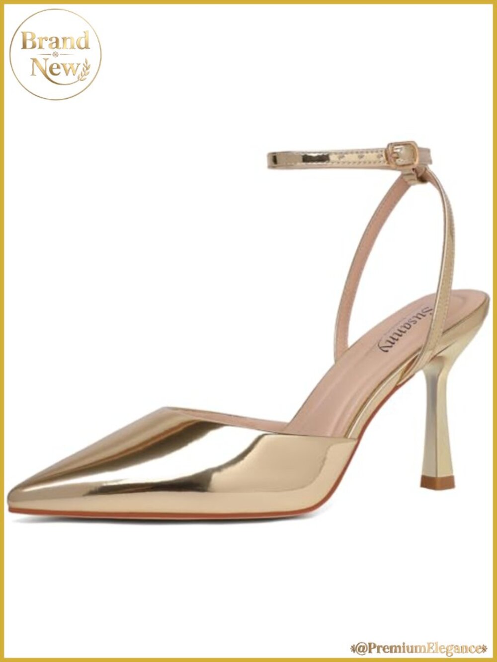 Women's Stiletto Heels Pointed Toe Strappy Pump Dressy Suede Kitten Heel